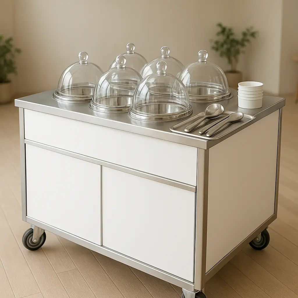 Mobiler Gelato-Wagen für Catering